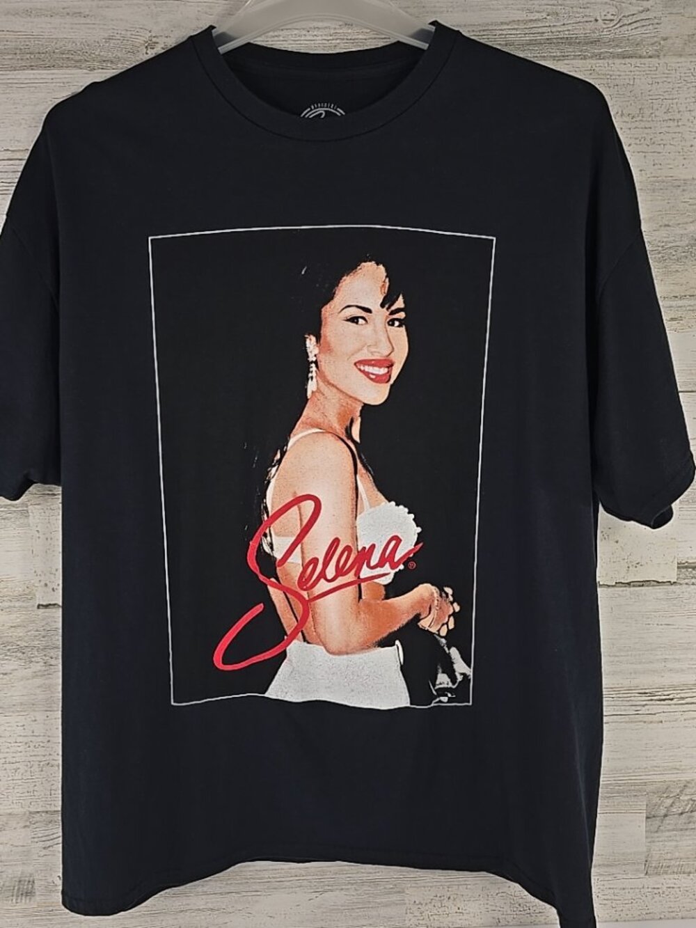 Selena Quintanilla Official Black Graphic T‑Shirt XXL Vintage Style 100% Cotton.
